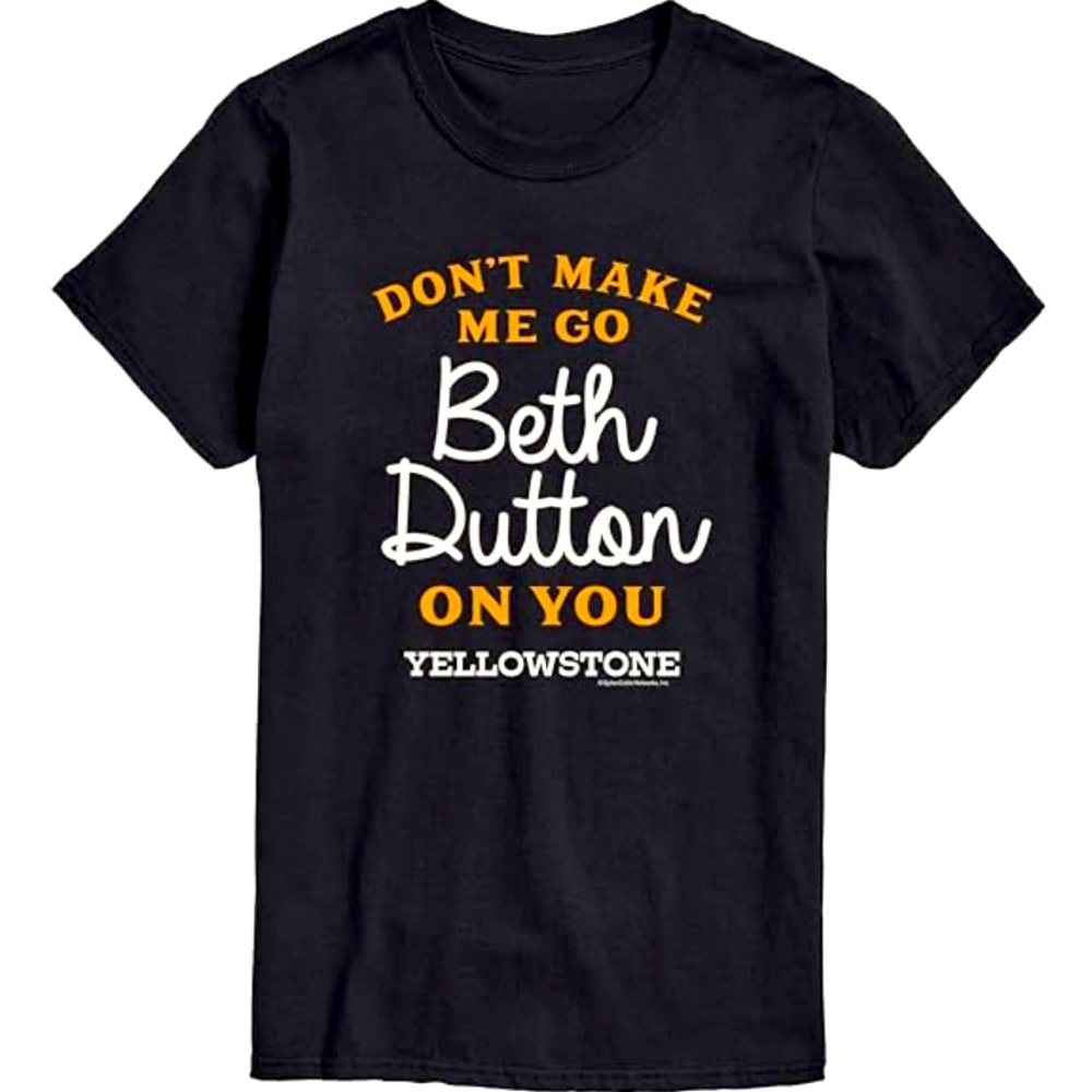 Black women’s Yellowstone T-shirt, sizes small through 6Xl
